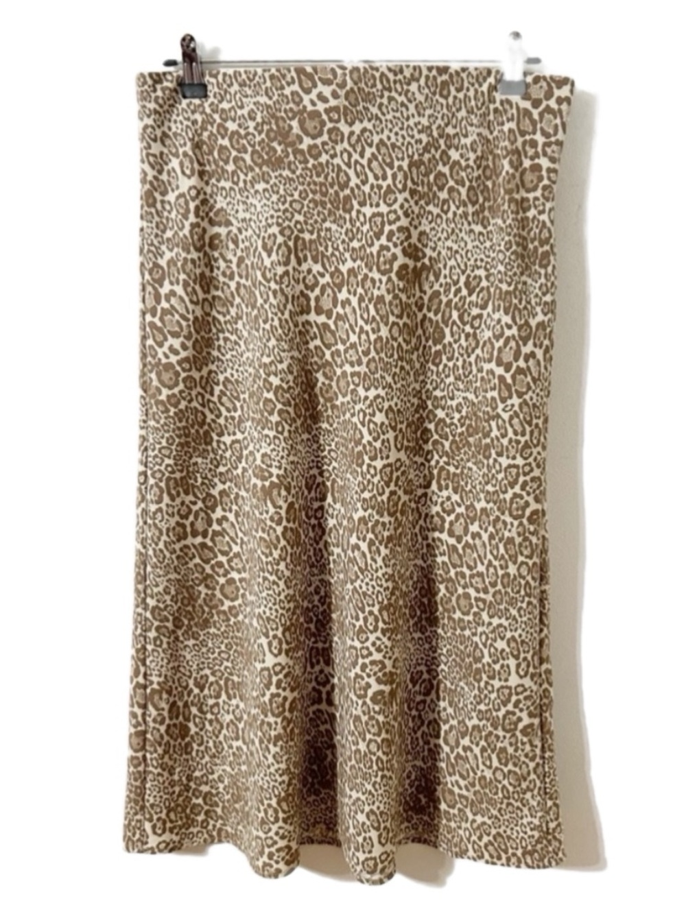 Rachel Zoe Giraffe🦒 Print Midi Skirt Elastic Waist A-Line Unlined Pull On Style